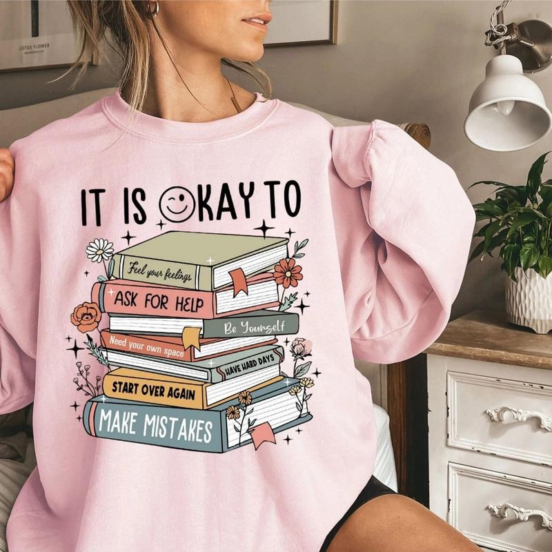 Is Okay Shirt Mental Health Matters Bookish Inspirational T-Shirts