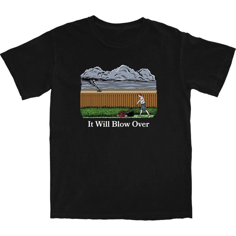 Will Blow Over Funny Cotton Menswear T-Shirts