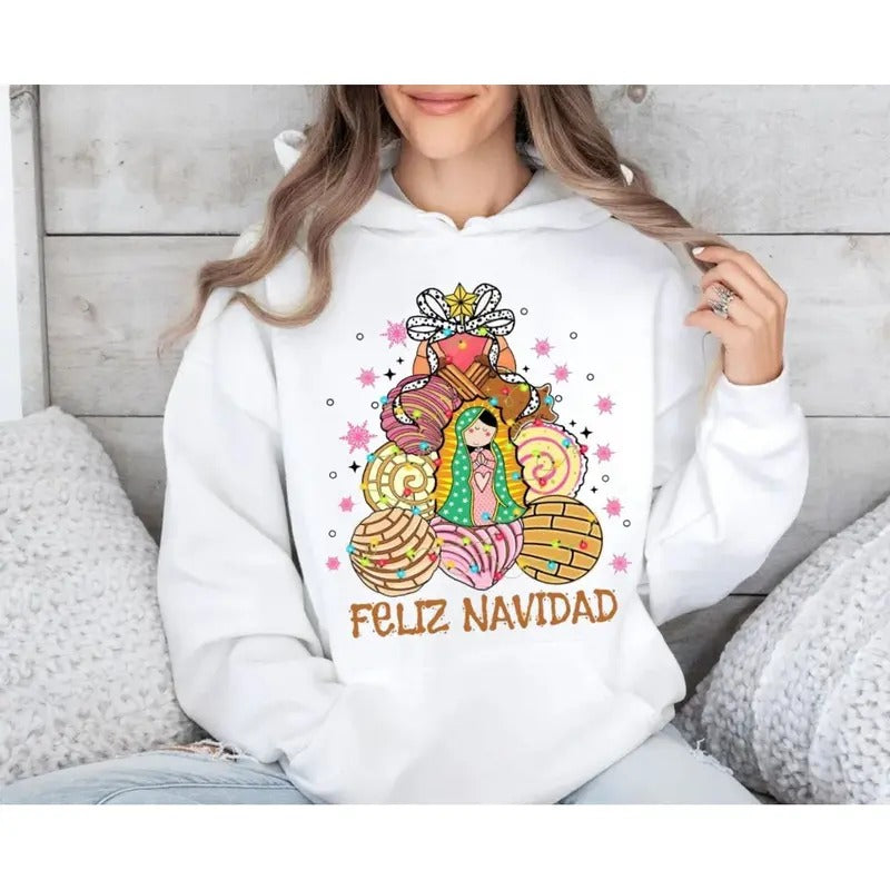 'S Abuelita Pan Dulce Season Shirt Coquette Mexican Tis Season Feliz Navidad Conchas Y Cafecito Xmas T-Shirts