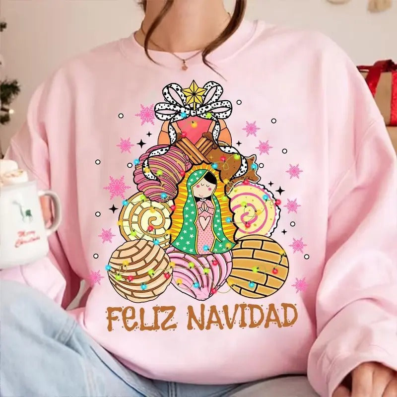 'S Abuelita Pan Dulce Season Coquette Mexican Feliz Navidad Conchas Y Cafecito T-Shirts