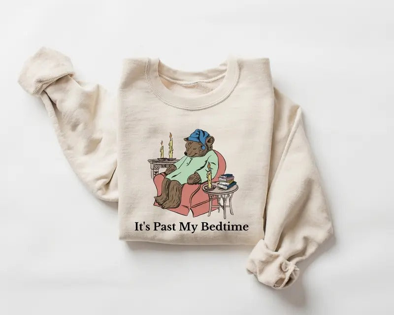 'S Past My Bedtime Sleepy Bear Y2k Bookish T-Shirts