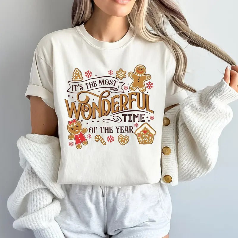 'S Most Time Year Shirt Cute Gingerbread Xmas Gingerbread Family Shirt T-Shirts