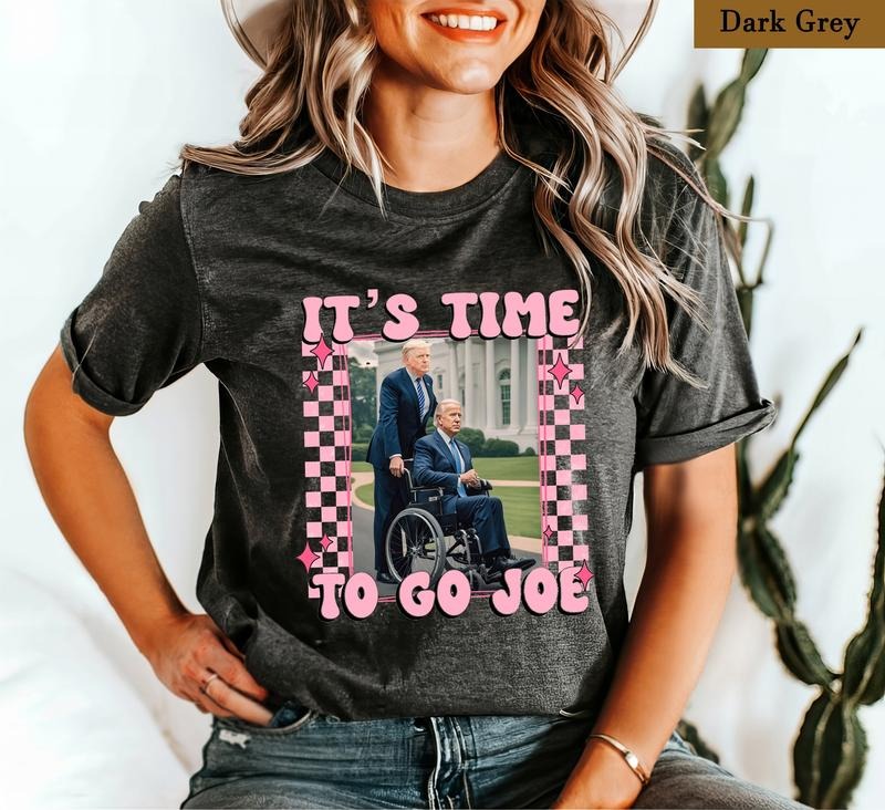'S Time Go Joe Shirt Anti Biden Protest Republican 4th July Funny Election Shirt Election 2024 MAGA Pro Trump Shirt T-Shirts