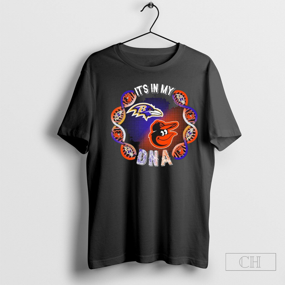 Its In My Dna Baltimore Sports Teams Ravens And Orioles Shirt
