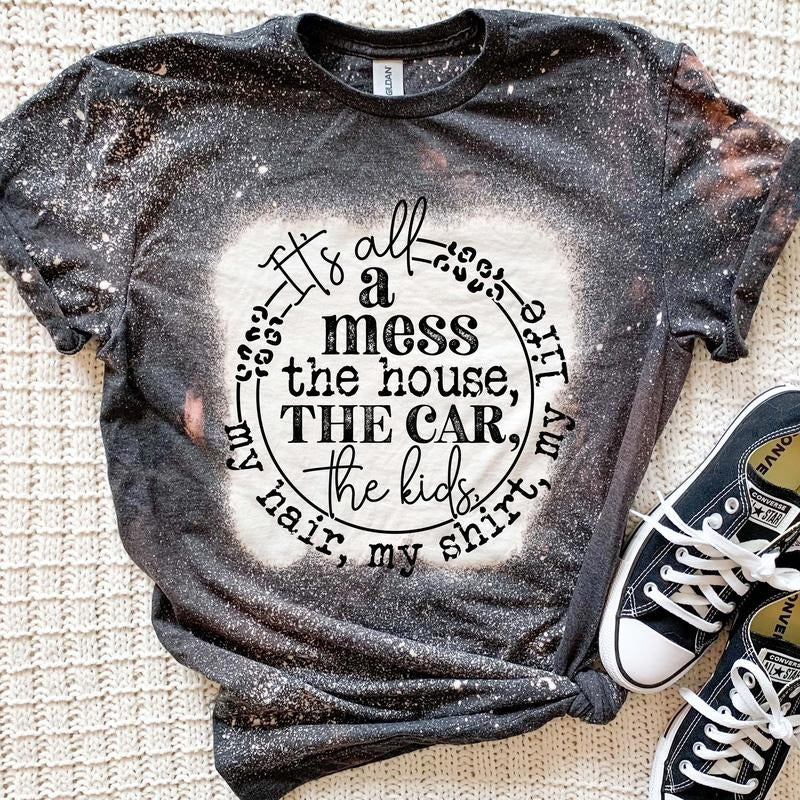 All Mess Bleached T-Shirts
