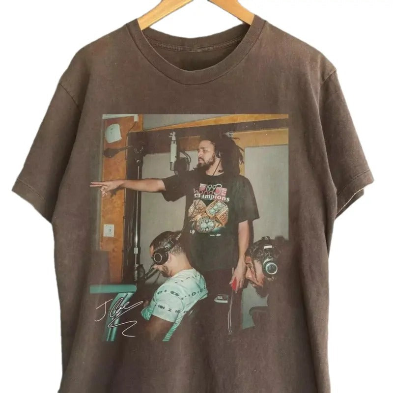 J Cole Shirt Hip Hop Rap Neightbors J Cole Tour Shirt Streetwear T-Shirts