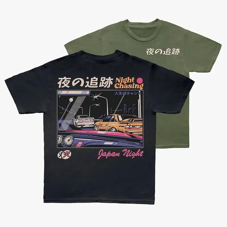 JDM Retro Cotton Comfort Shirt Casual T-Shirts