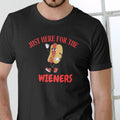 JUST HERE WIENERS HOT DOG Cotton T-Shirts