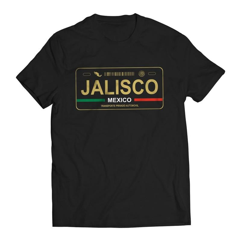 Jalisco Mexico License Plate Playera Con Placa De Carro T-Shirts