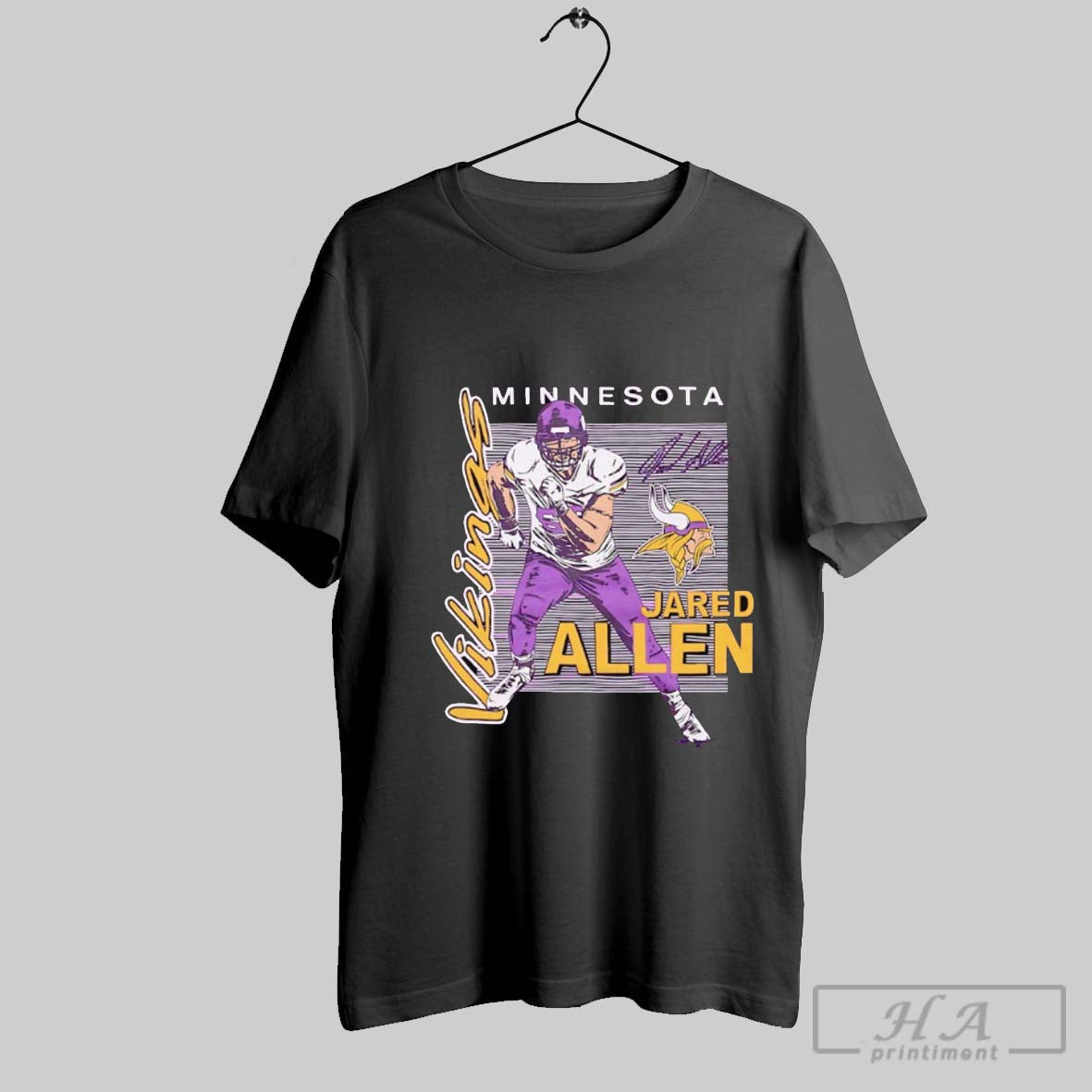 Jared Allen Minnesota Viking Caricature Signature