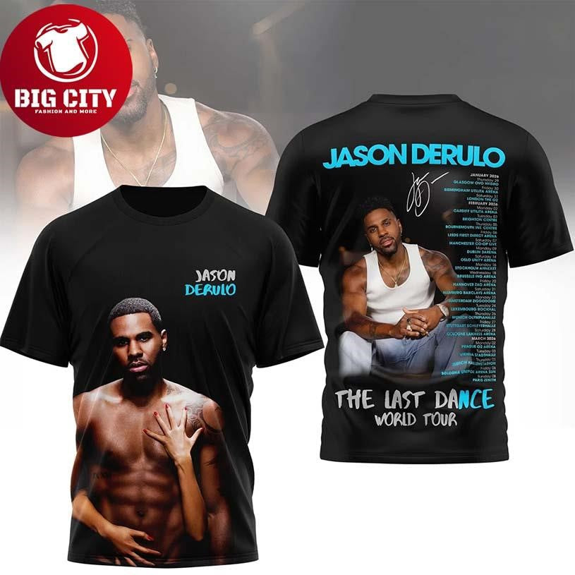 Jason Derulo The Last Dance World Tour 2026 Two Sided Shirt