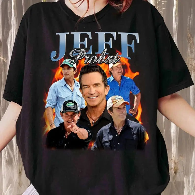 Jeff Probst Vintage Shirt Presenter Homage T-Shirts