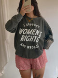 Jessie J Ross I Support Rights Wrongs Feminist Rights Smooth Fabric Streetwear T-Shirts