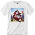 Jesus Crossing Up Devil Jesus Basketball Shirt Classic Cotton Collar Fabric T-Shirts