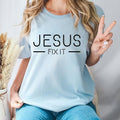 Jesus Fix Pure Cotton Casual Street Crew Neck Short Sleeve Tops T-Shirts