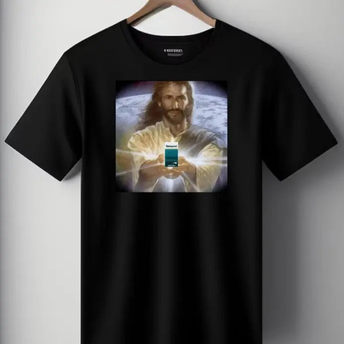 Jesus Holding Newport Funny Meme Oddly Specific Shirt Weird Shirt T-Shirts