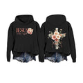 Jesus Is Light Casual Street Fleece Fabric Womenswear T-Shirts