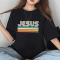 Jesus King Casual Crew Neck Short Sleeve Tops T-Shirts