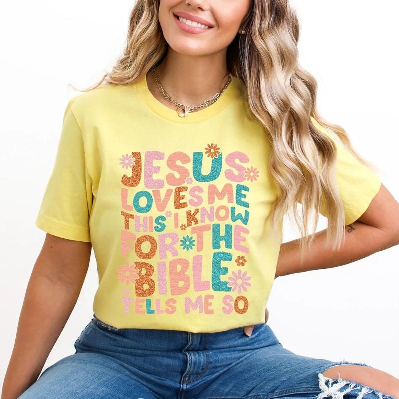 Jesus Loves Me DTF Transfers THIS IS NOT SHIRT T-Shirts