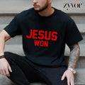 Jesus Won Casual Crew Neck Short Sleeve Tops Perfect T-Shirts