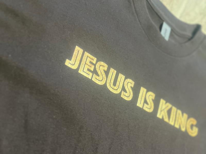 Jesus Is King Chocolate Brown T-Shirts