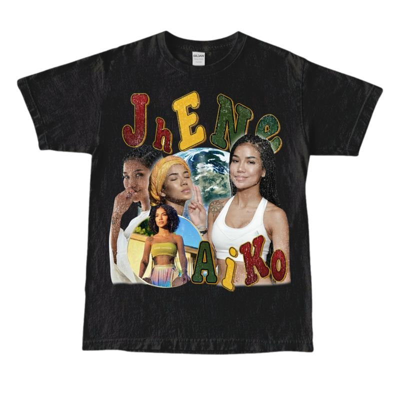 Jhene Aiko Top Short Sleeve Streetwear T-Shirts