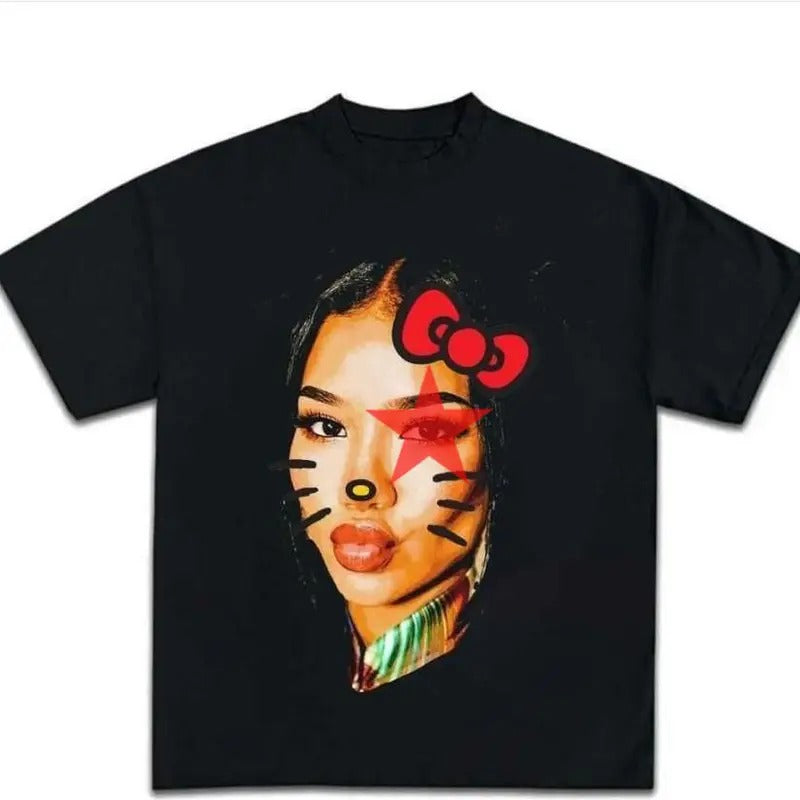 Jhene Kitty Red Big Face Rap Hip Hop T-Shirts