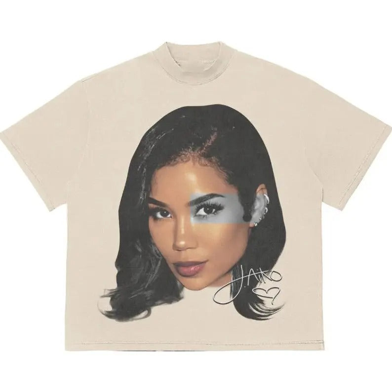 Jhene Shirt Cotton Print Short Sleeve Suitable Casual T-Shirts
