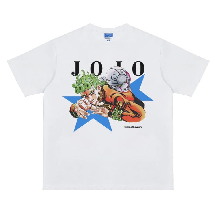 JoJo "Golden Experience Giorno" Vintage Anime 100% Cotton Original Top Menswear T-Shirts