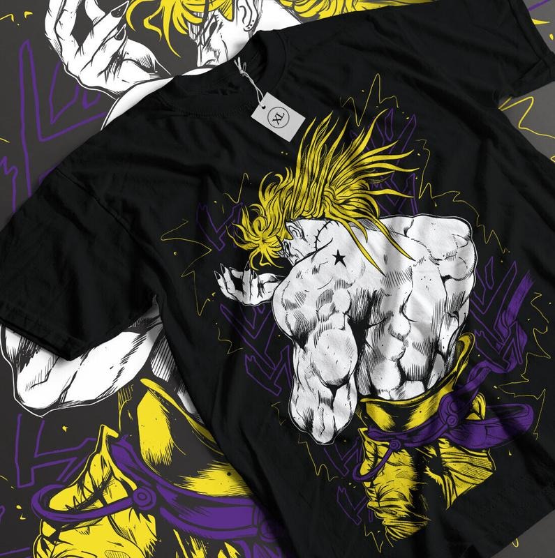 JoJo Bizarre Adventure Shirt Jotaro Kujo Dio Giorno S 4XL Anime Shirt T-Shirts