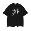 JoJo'S Bizarre Adventure "Jotaro Kujo" Heavyweight Vintage 100% Cotton Anime Menswear Top Crew Necks Casual Streetwear Black Baggy Tropical Loose T-Shirts