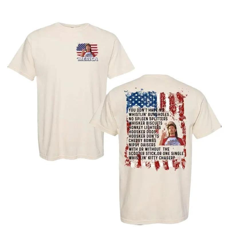 Joe Dirt 4th July Fourth Shirt Jeo Dirt Movie Joe Dirt 4th July Independence Day Funny Distressed American Flag T-Shirts