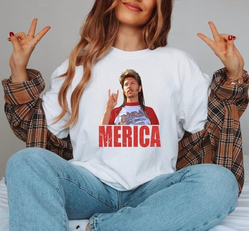 JoeeDirt Merica July 4th Shirt Merica Funny JoeeDirt 4th July Shirt Independence Day Shirts 4th July Teacher T-Shirts
