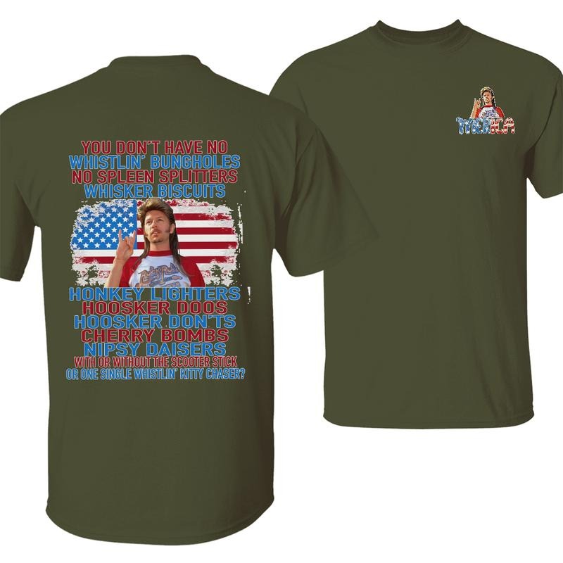 Joeee Dirt Merica July 4th Shirt Funny J0e Dirt 4th July Shirt J0e Dirt Merica 2 Sides Independence Day Shirt Full Colors Full Sizesstyle{N002}2 T-Shirts