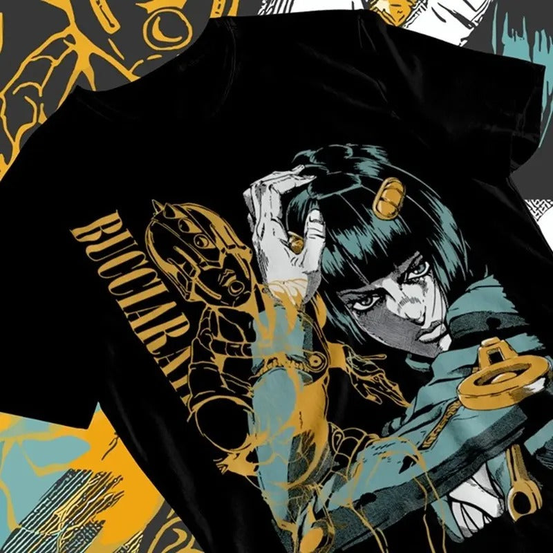 Jojo'S Bizarre Adventure Bruno Bucciarati Anime Manga Soft Full Size T-Shirts