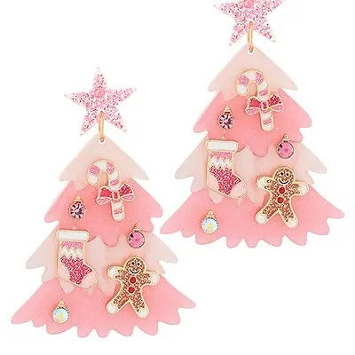 Jolly Tree Earrings T-Shirts