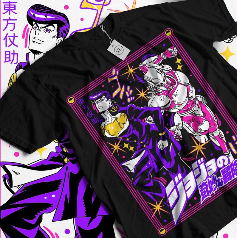Josuke Higashikata S 4XL Jojo'S Bizzare Adventure Girl Shirt S 4XL T-Shirts