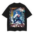 Jujutsu Kaisen "Sukuna & Itadori" Heavyweight Vintage 100% Cotton Anime Menswear Top Casual Streetwear Black Baggy Tropical T-Shirts