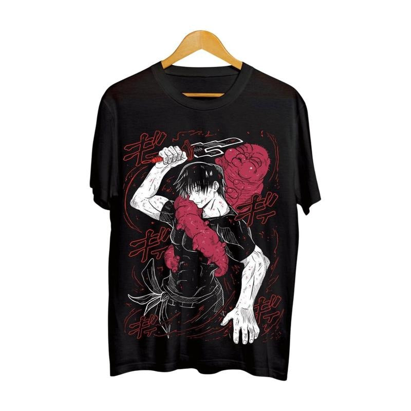 Jujutsu Kaisen Mahito Curse Anime Manga Junpei Black Shirt Soft Short Sleeve Cotton T-Shirts