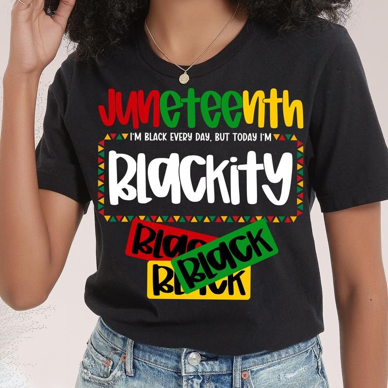 Juneteenth 1865 Free Ish Shirt 1865 Freedom Day Black Woman Pride African American Shirt Her T-Shirts