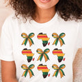 Juneteenth Coquette Bow Shirt African American Freedom Day Bow Juneteenth Ribbon Coquette Bow BLM Shirt T-Shirts