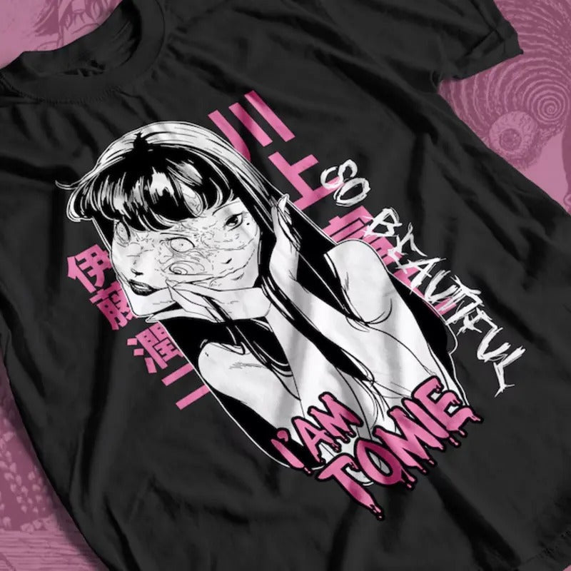 Junji Ito Tomie Kawakami & Horror Japan Guro Anime Manga Lover T-Shirts