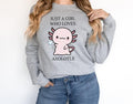 Just Girl Who Loves Axolotls Cute Axolotl Salamander Pink Axolotl Lover Kawaii Animal T-Shirts