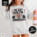 Just Here Food Commercials Game Day Football Fall T-Shirts