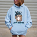 Just Girl Who Loves Jesus Sanchez Casual Fleece Fabric Trend Tops Perfect T-Shirts