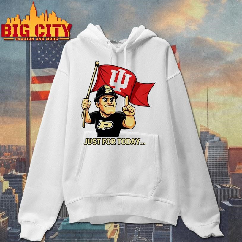 Just for today purdue pete with flag shirt