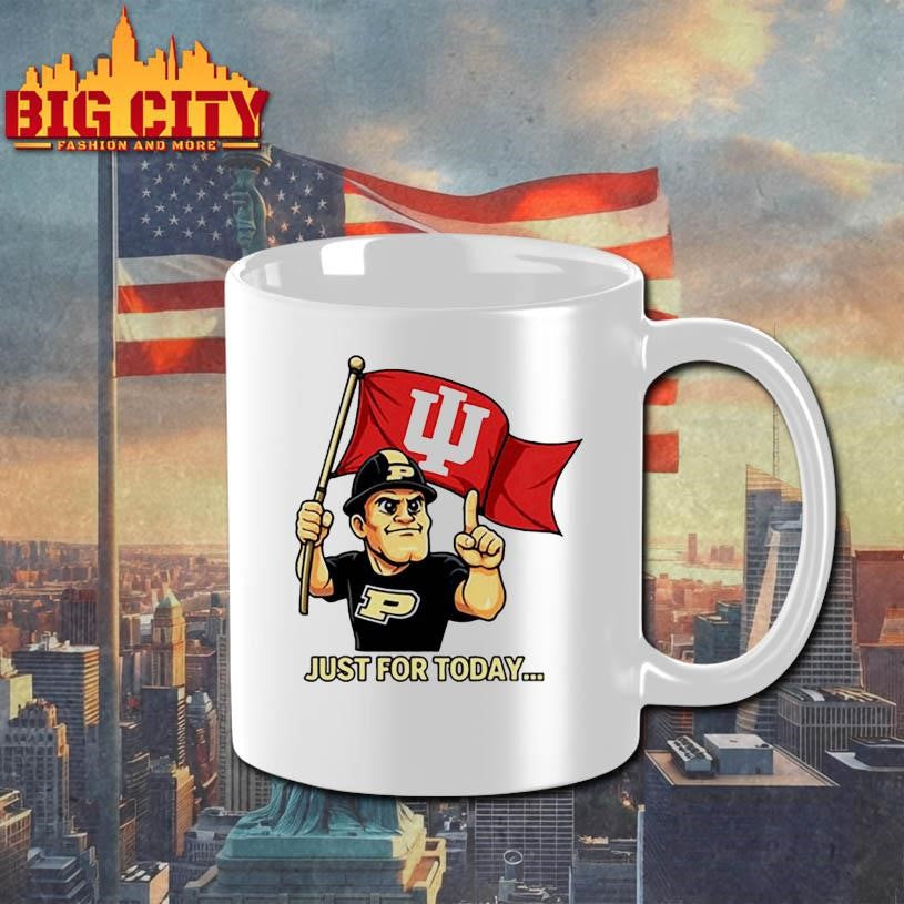 Just for today purdue pete with flag shirt