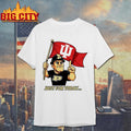 Just for today purdue pete with flag shirt
