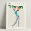 Justin Thomas Poster Golf Poster Modern Golf Print Minimalist Golf Wall Art Office Golf Bedroom Decor Golf Golf Him T-Shirts
