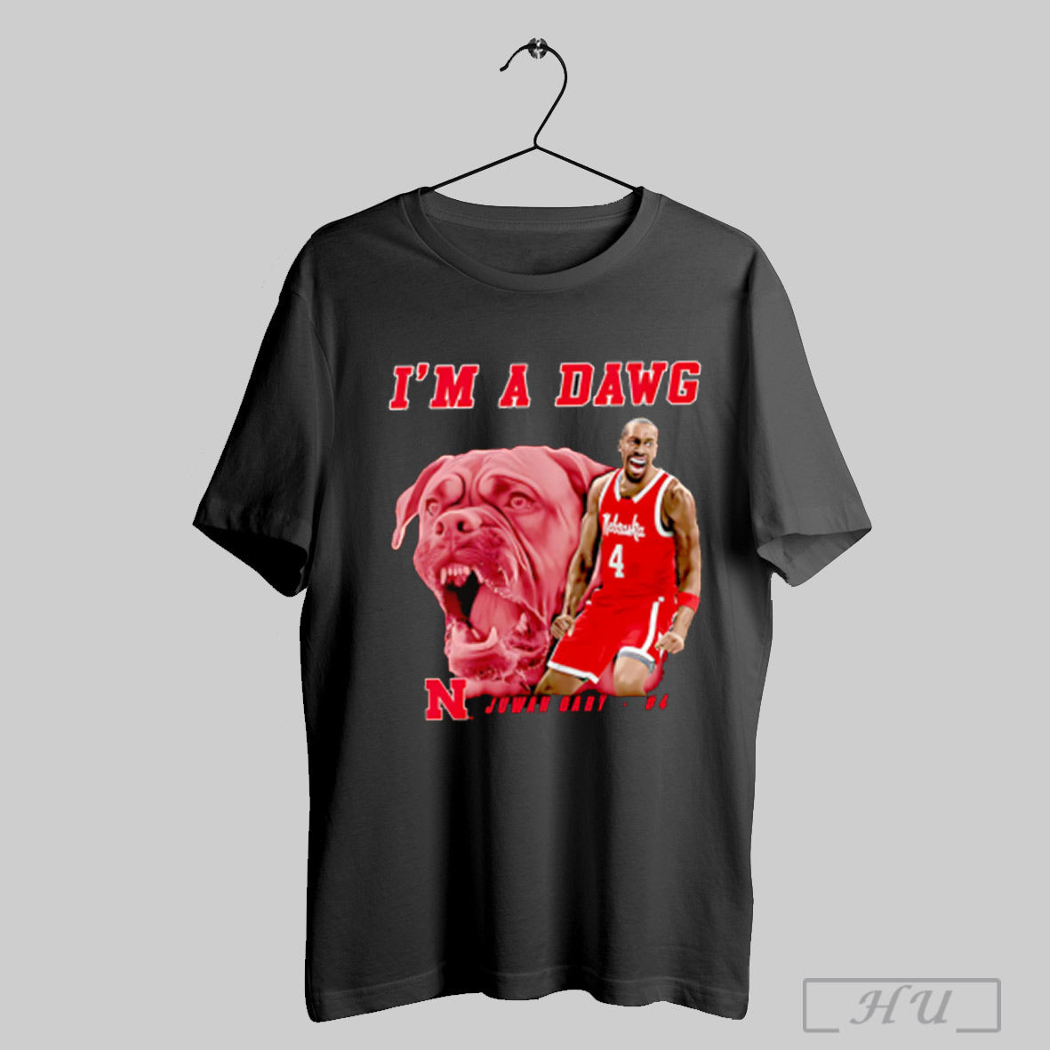 Juwan Gary Im A Dawg Nebraska Basketball Portrait T Shirts